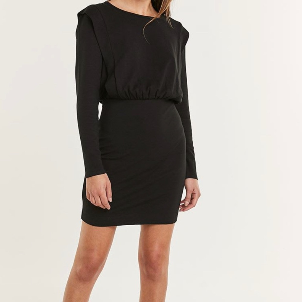 Long Sleeve Bodycon Crew Neck Dress